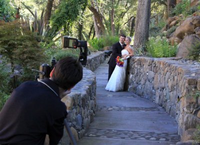 Photographing the happy couple