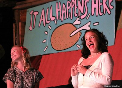 Chicken - Kate Corey (left) and Samantha Perry