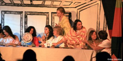 The Last Sucker, an all-female version of Da Vinci's The Last Supper