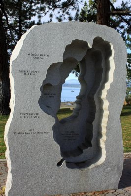 Informative public art at Tahoe Vista