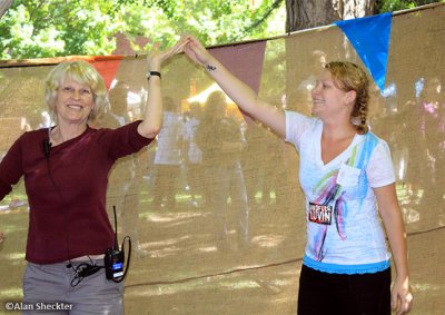 Marsha and Erin groove to Handful of Luvin'