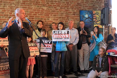 Jerry Brown in Chico