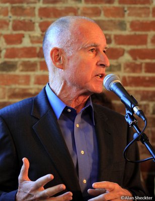 Jerry Brown in Chico