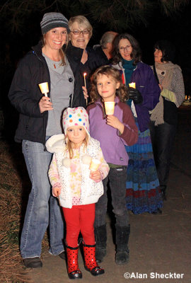 MLK Day commemorative candlelight walk