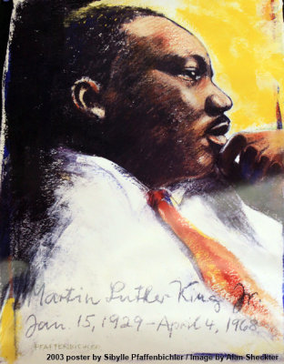 2003 MLK poster by Sibylle Pfaffenbichler