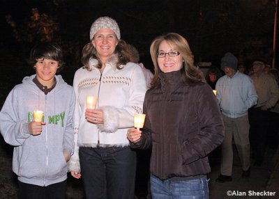 MLK Day commemorative candlelight walk