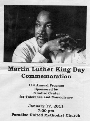 MLK Day Commemoration, Paradise, CA