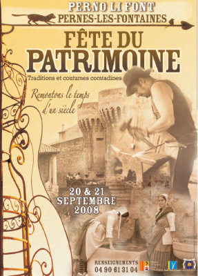 La Fête du Patrimoine à Pernes les Fontaines - Septembre 2008
