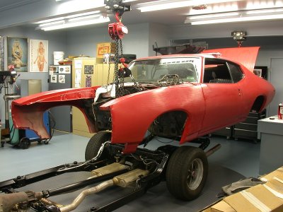 1969 GTO ready to go on a rebuilt frame