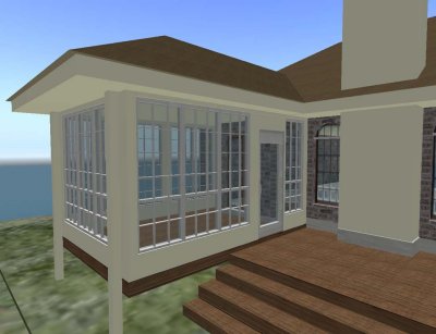 3D Model designed in SL - East Elevation