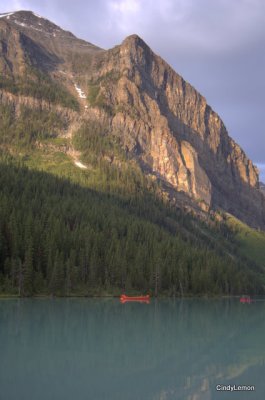 Boat on Lake Louise