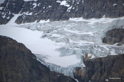 Close up of Crowfoot Glacier