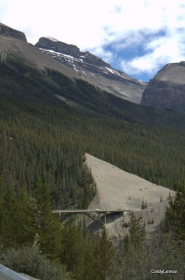 Highway near Athabasca Glacier