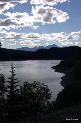 Sunset from the Maligne Valley Road