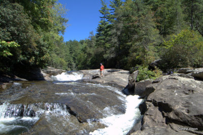Rich at Upper Falls in Gorges State Park