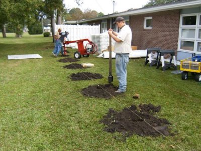Finishing the rest of the holes
