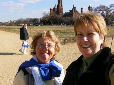 Us on the Mall in front of the Smithsonian Castle