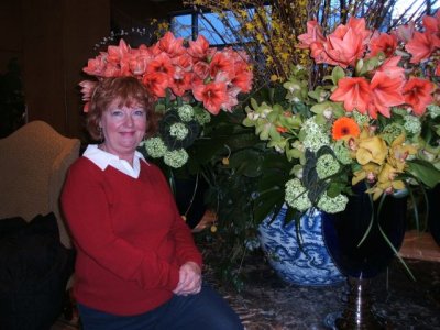 Kathy at the Four Seasons lobby!