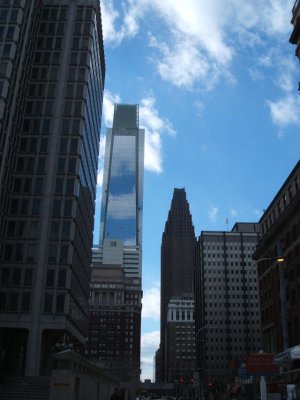 Loved the clouds and the skyscrapers