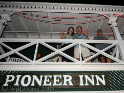 Front row at Pioneer Inn