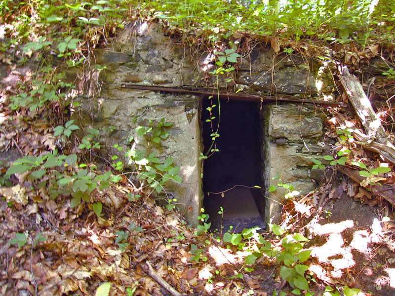  While we were marking off the area, Jamie showed us this man-made cave