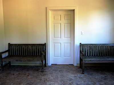 The waiting room for the station