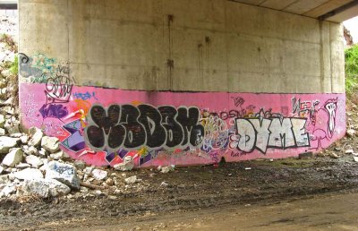Graffiti under the bridge
