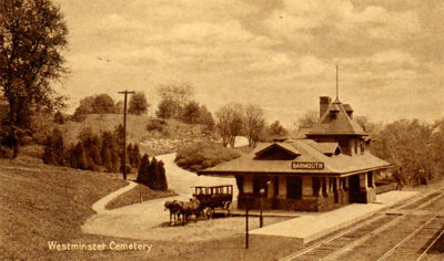 Barmouth Station - on a card  postmarked in 1926