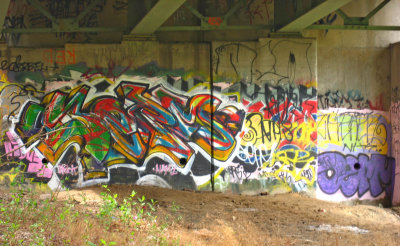More graffiti under the highway