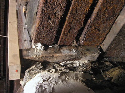 Rusty plate under doorway_8290