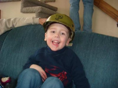 purdue pete to us, hockey hat to him