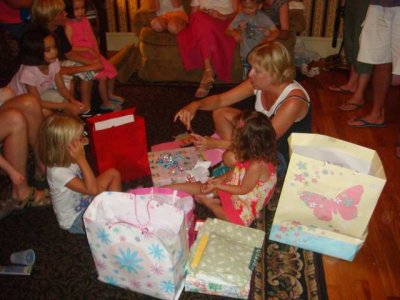 the opening of gifts