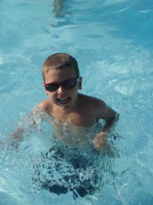 joey loves to swim