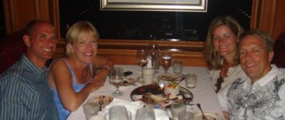 out to dinner- grown-ups only!  :-)