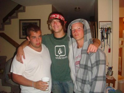 farris, jack, and brian show off for the camera