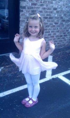 thrilled to be at dance class