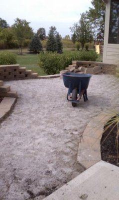 pavers removed...