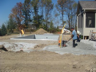 starting on the deck area