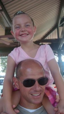 happy with daddy