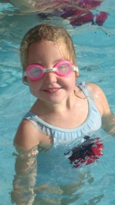 swimming at the pool is a great way to relax