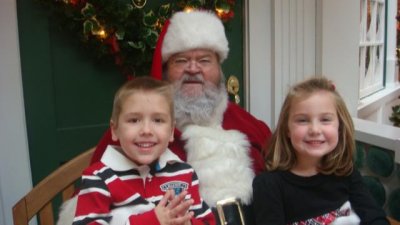 this year nobody was scared to see santa- all smiles!