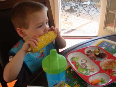 joe loves corn on the cob