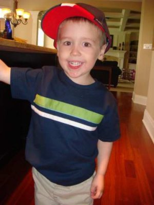 in his new hat from texas