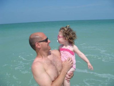 smiling with daddy