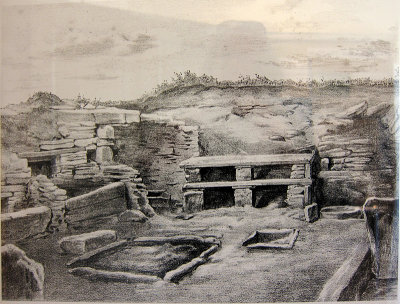 1865 drawing of excavation with dresser 1907