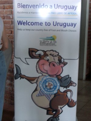 Coming into Uruguay