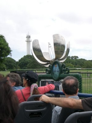 Flower Sculpture from the bus