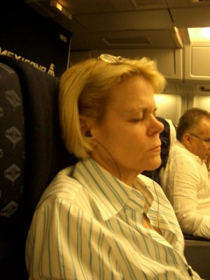 Paula out for the flight home
