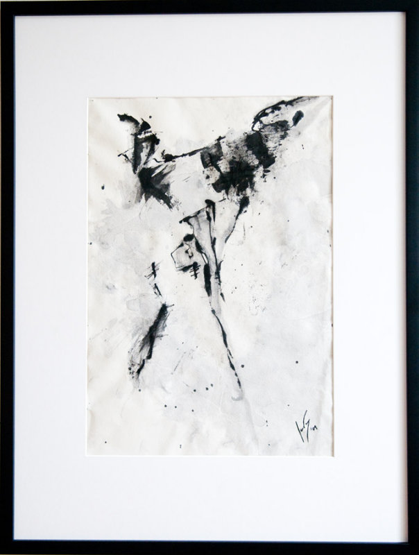 volo, ink on paper, 55x38 (sold)