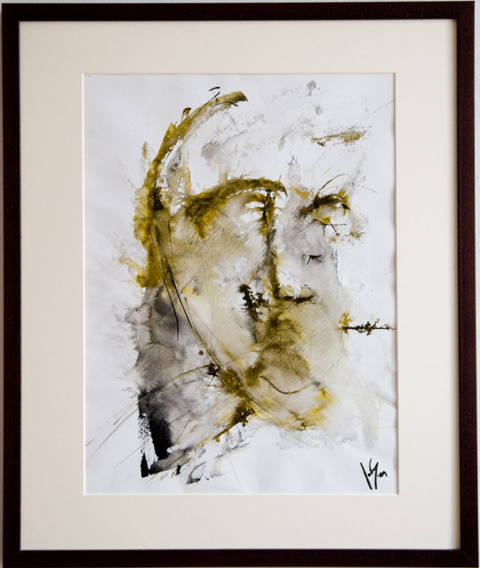 viso, ink on paper,48x36